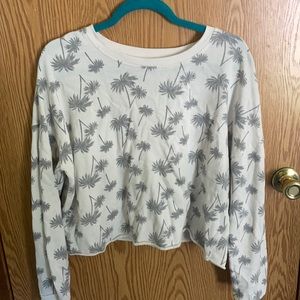 Cropped Palm Tree Sweatshirt